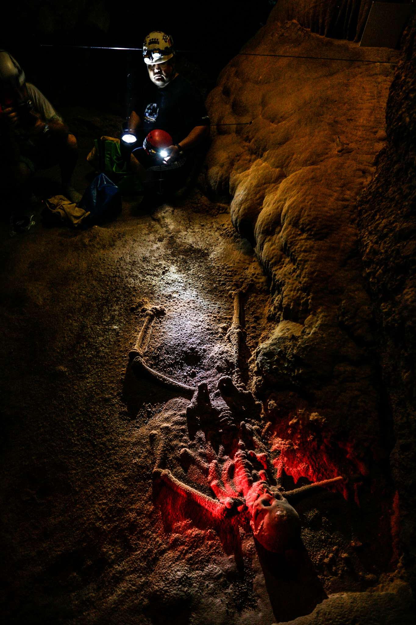 Actun Tunichil Muknal cave with PACZ Tours of San Ygnacio, Belize Thursday April 16, 2009.